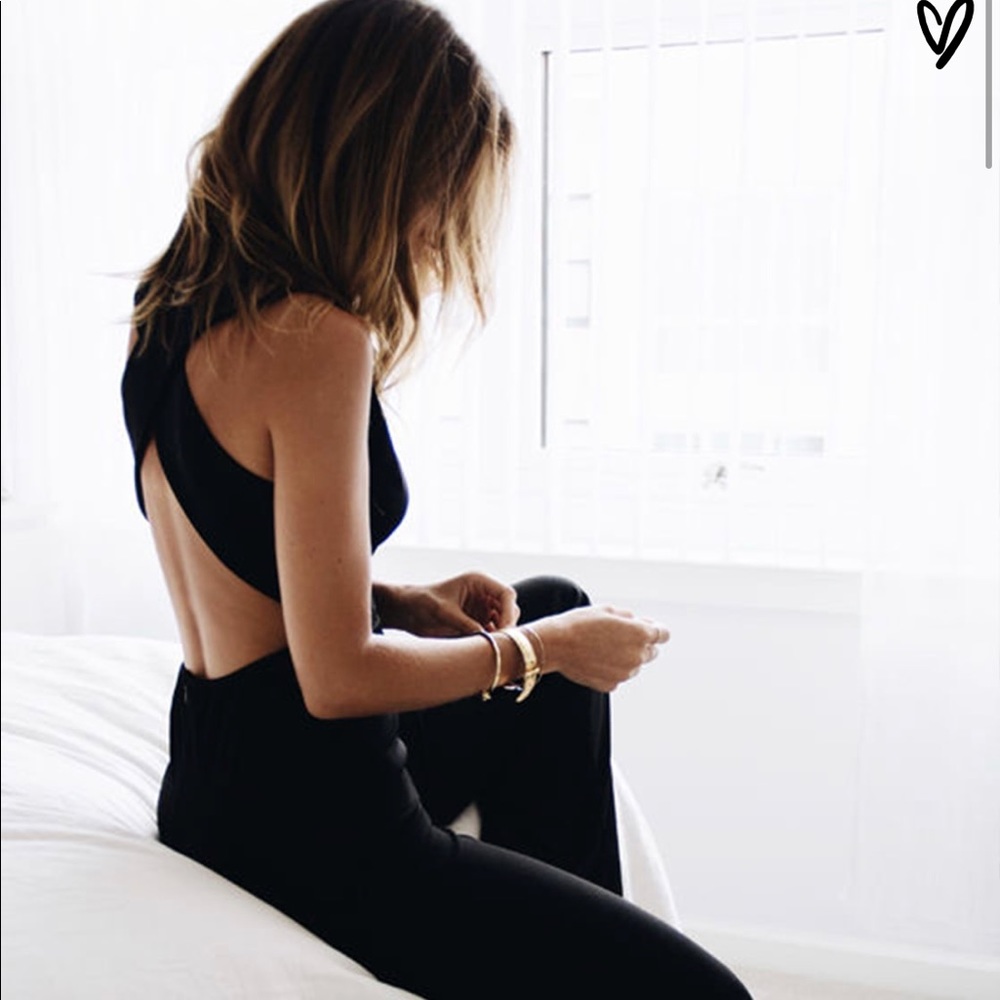 Lulus Black backless Jumpsuit